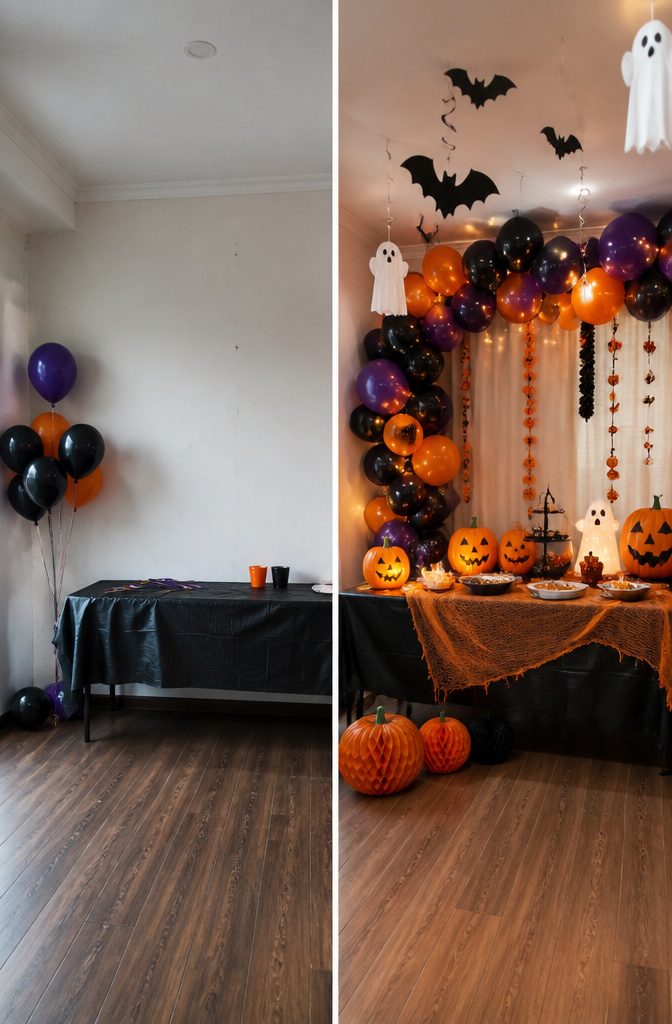 A collection of Halloween decorations suitable for various age groups.