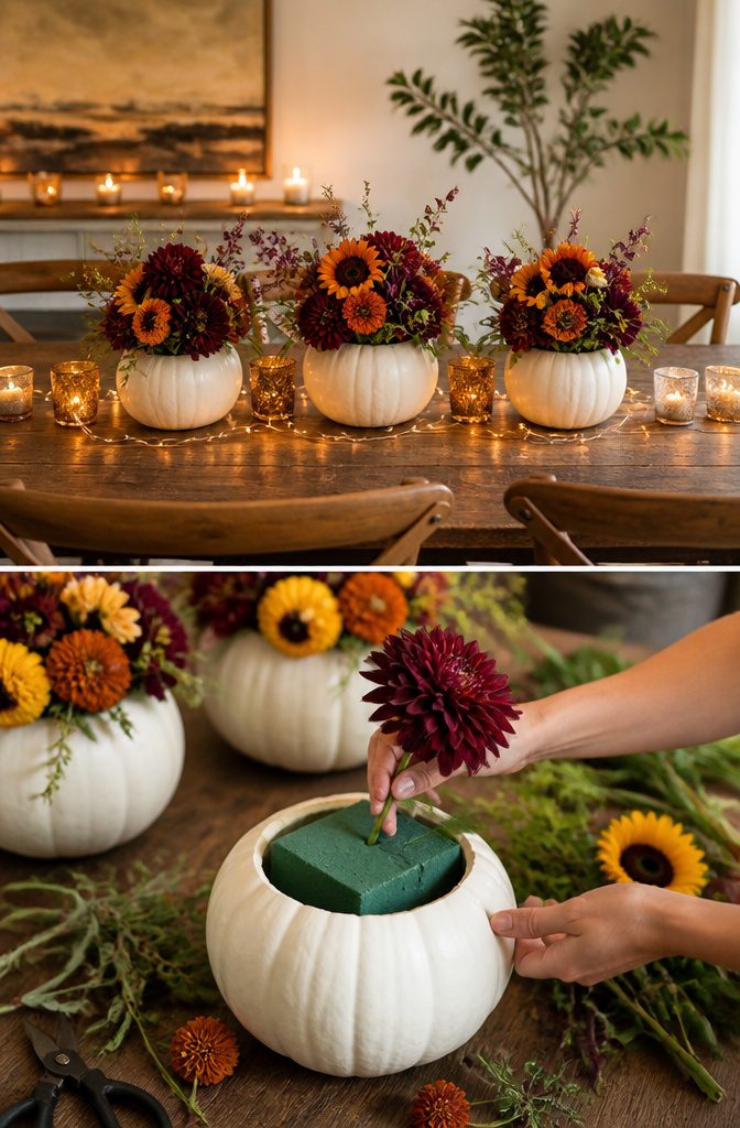 Pumpkin Flower Arrangements